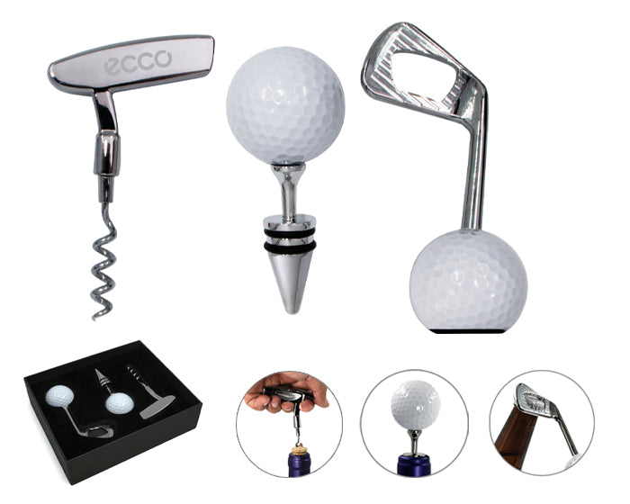 SET DE ACCESORIOS PARA VINO DE GOLF GOLFITO A3014