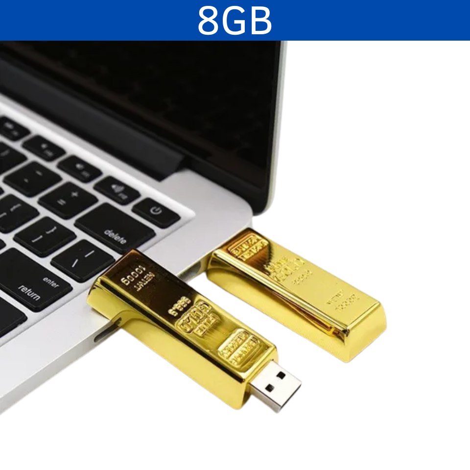 USB LINGOTE ORO 8GB