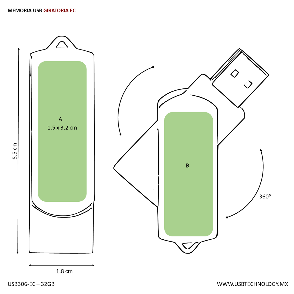 USB LONDON ECO 32GB