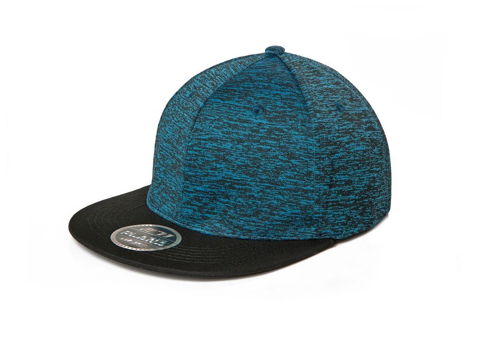 DKPS #271 GORRA PLANA JASPE POL 95% SPANDEX 5%.AJUSTE VELCRO