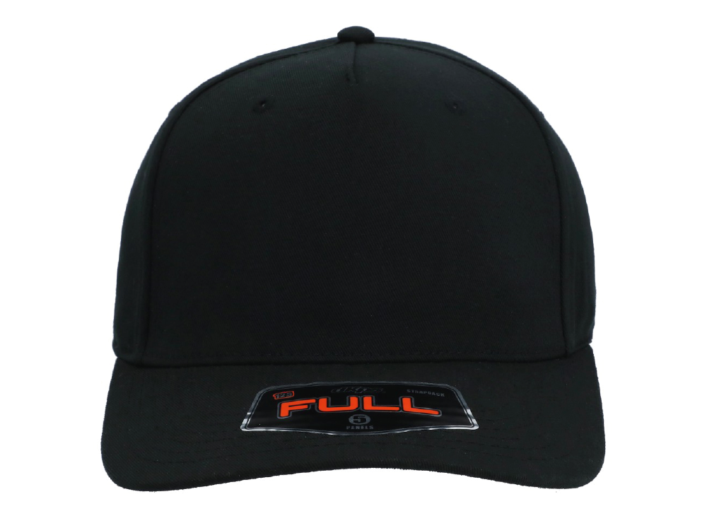 GORRA FULL 100% POLIESTER 5 GAJOS AJUSTE DE HEBILLA METALICA