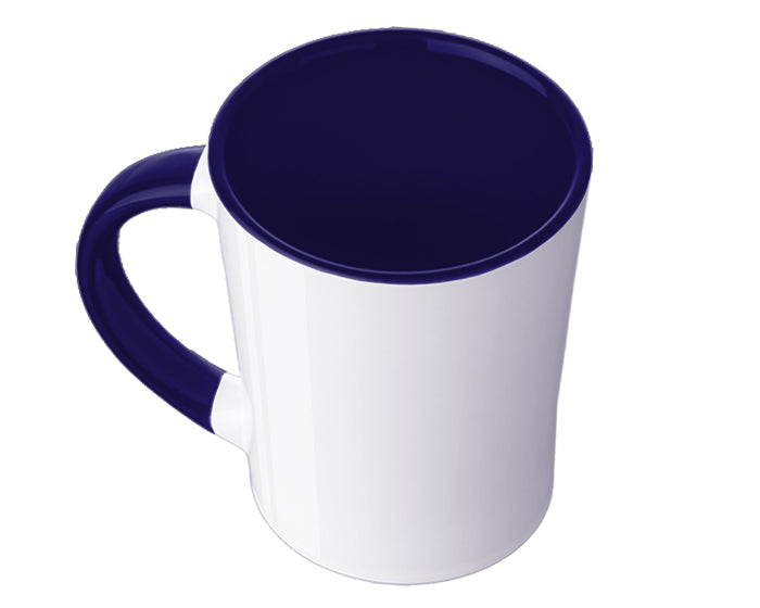 TAZA CONICA BICOLOR 14 OZ BICOLOR ARLES A2154 COBALTO