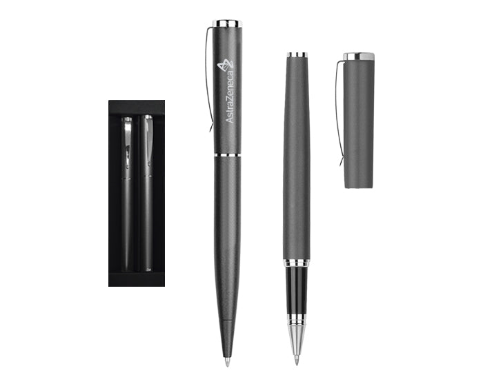 SET DE BOLÍGRAFOS DE METAL HARMONY A2202 HUMO