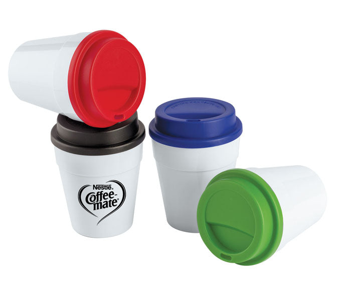 VASO 350 ML. CON TAPA DE PLASTICO LATE A2234