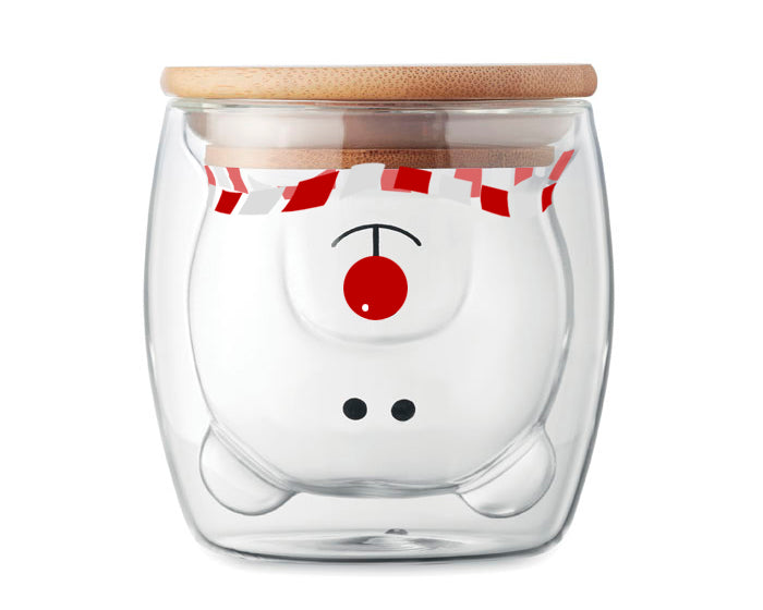 VASO DE VIDRIO DE DOBLE PARED DE 220 ML. COPITO A2940