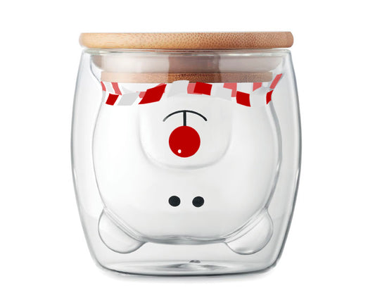 VASO DE VIDRIO DE DOBLE PARED DE 220 ML. COPITO A2940