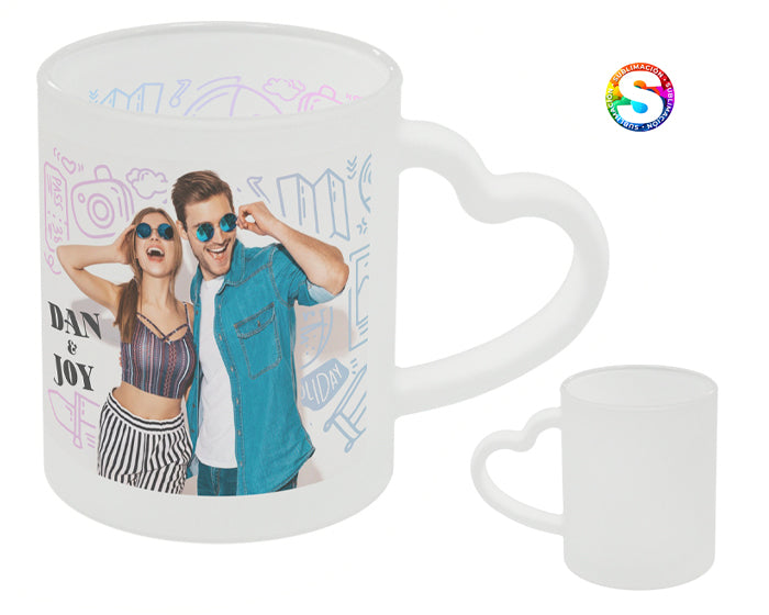TARRO DE VIDRIO SATINADO DE SUBLIMACIÓN 11 OZ NEYSA A2976