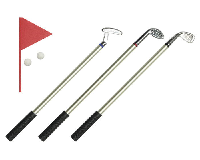SET DE BOLÍGRAFOS DE METAL PALOS DE GOLF A2977