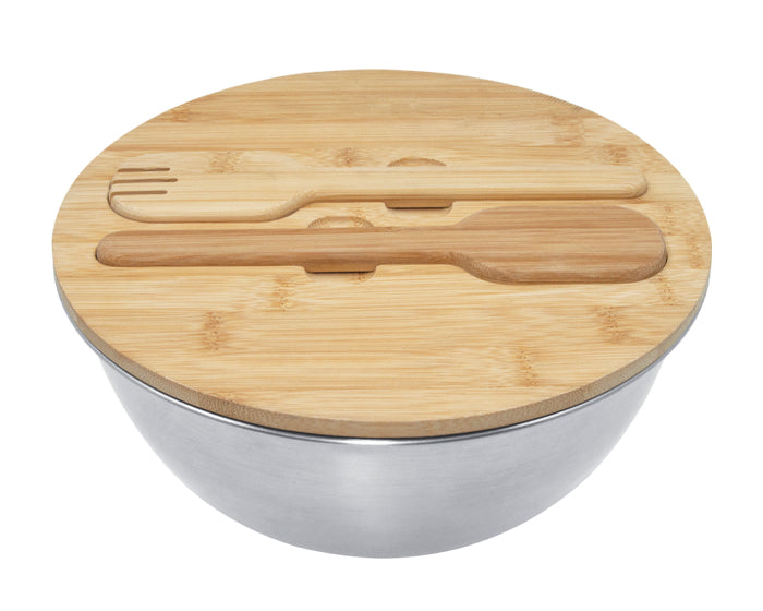 RECIPIENTE CON TAPA Y UTENSILIOS DE BAMBU SAUCE A3010
