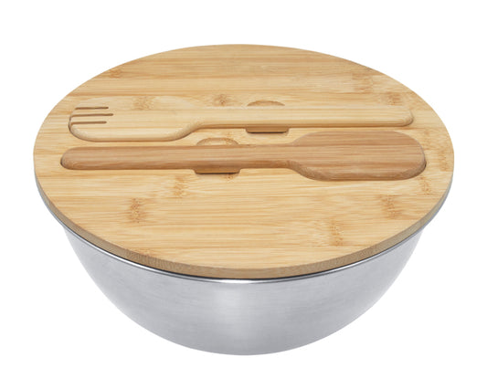RECIPIENTE CON TAPA Y UTENSILIOS DE BAMBU SAUCE A3010
