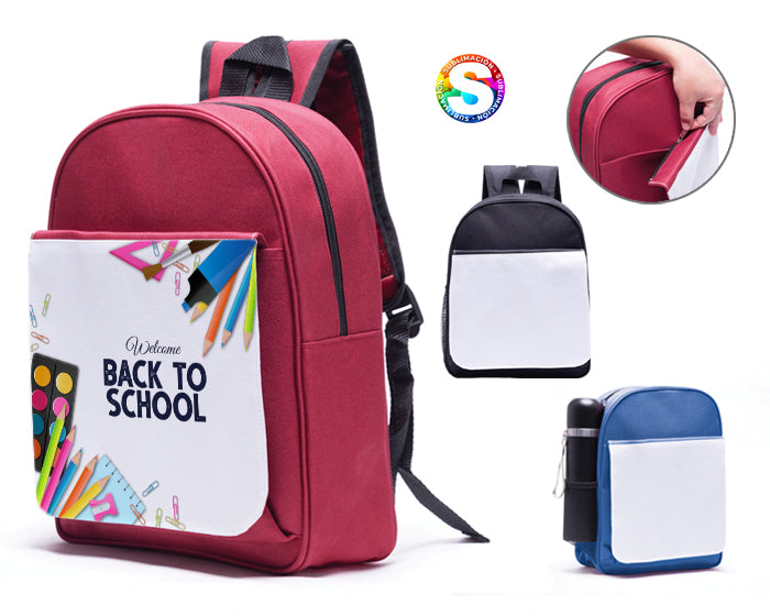MINI MOCHILA CON SOLAPA PARA SUBLIMACIÓN JUSTIN A3011