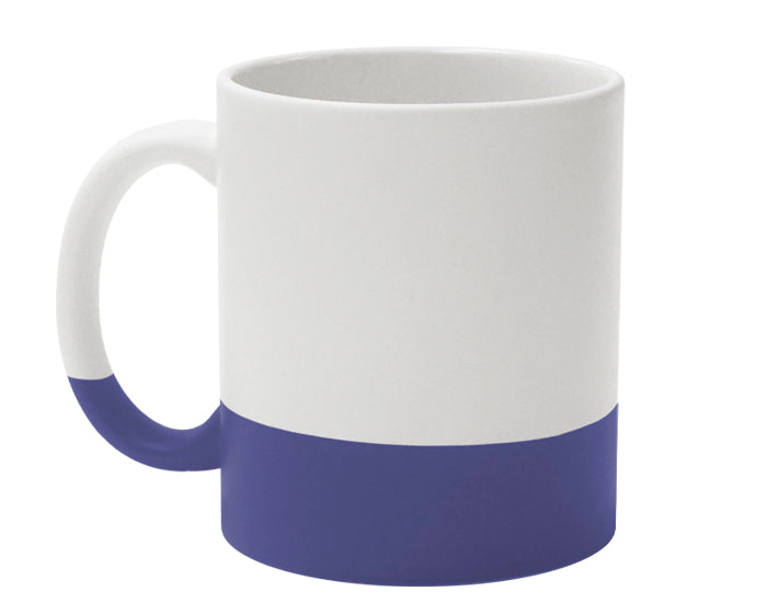 TARRO BICOLOR MATE DE SUBLIMACIÓN 11 OZ GRES A3022
