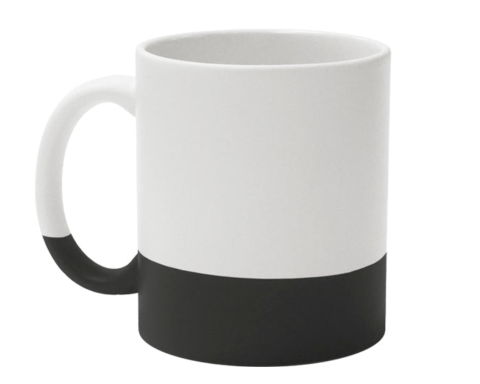 TARRO BICOLOR MATE DE SUBLIMACIÓN 11 OZ GRES A3022