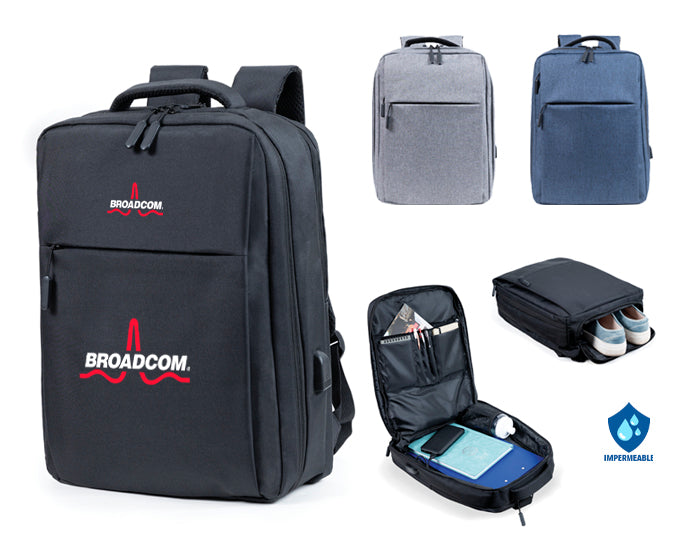 MOCHILA BACKPACK PORTA LAPTOP USB NERD A3030