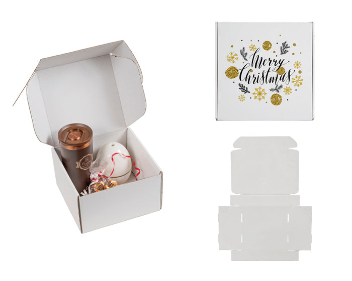 CAJA DE REGALO 20 x 20 x 12 CM A3066 BLANCA