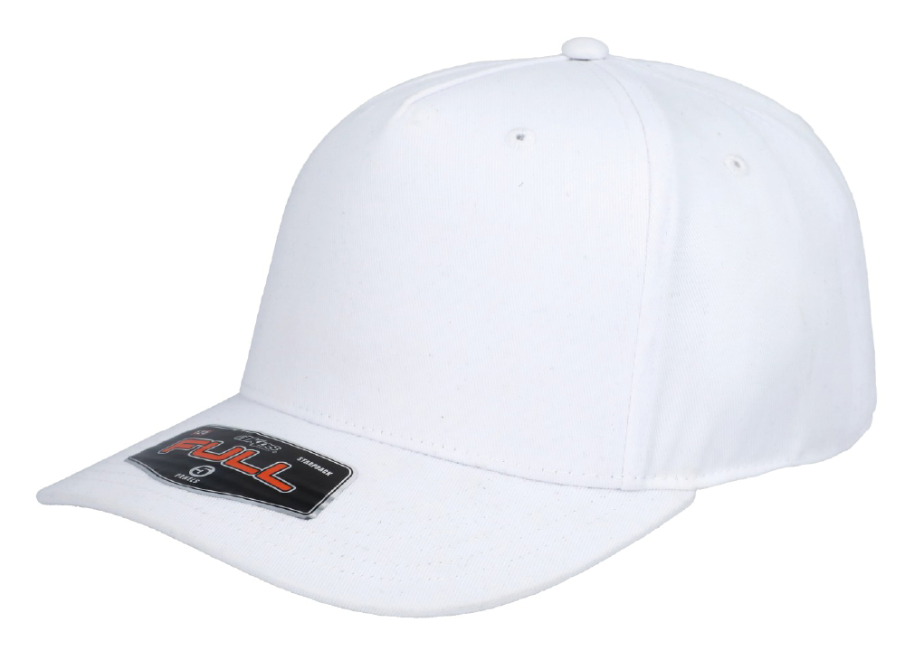 GORRA FULL 100% POLIESTER 5 GAJOS AJUSTE DE HEBILLA METALICA