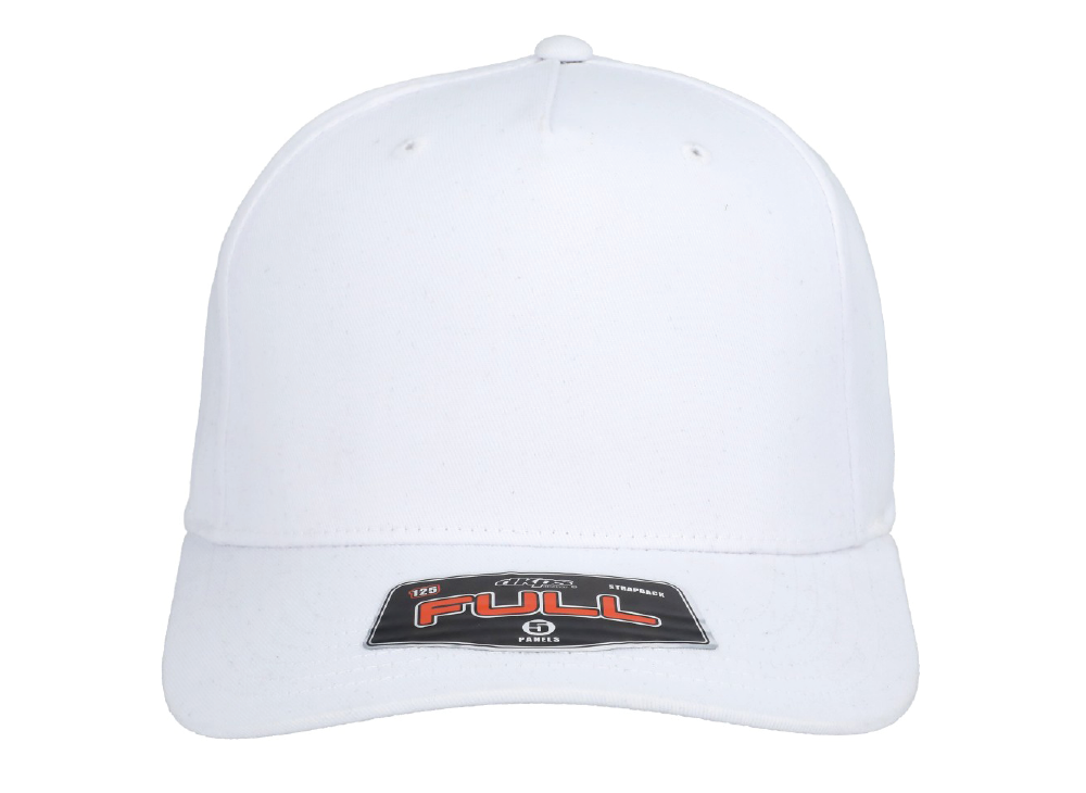 GORRA FULL 100% POLIESTER 5 GAJOS AJUSTE DE HEBILLA METALICA