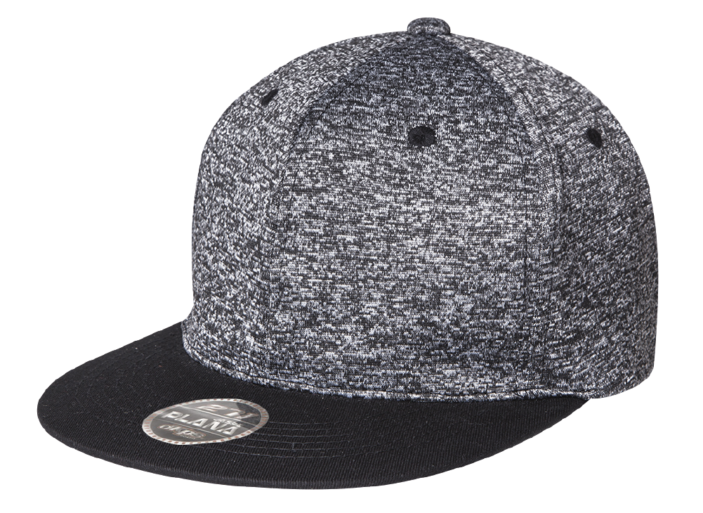 DKPS #271 GORRA PLANA JASPE POL 95% SPANDEX 5%.AJUSTE VELCRO