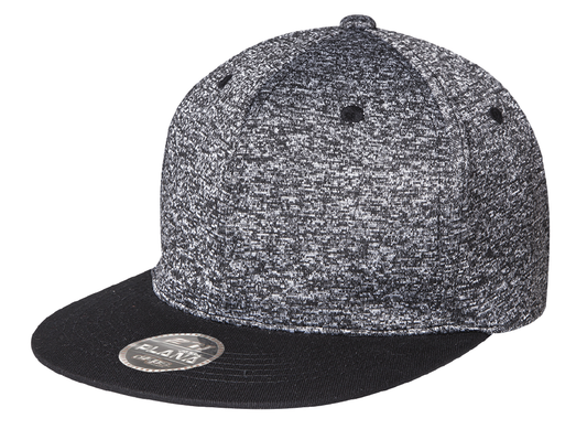 DKPS #271 GORRA PLANA JASPE POL 95% SPANDEX 5%.AJUSTE VELCRO