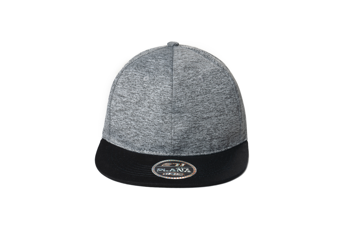 DKPS #271 GORRA PLANA JASPE POL 95% SPANDEX 5%.AJUSTE VELCRO