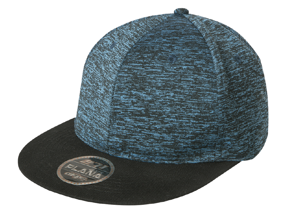 DKPS #271 GORRA PLANA JASPE POL 95% SPANDEX 5%.AJUSTE VELCRO