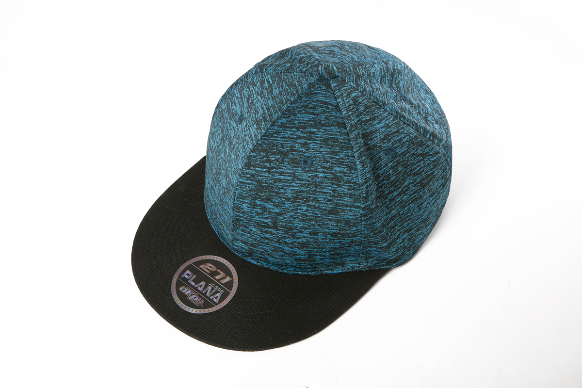 DKPS #271 GORRA PLANA JASPE POL 95% SPANDEX 5%.AJUSTE VELCRO