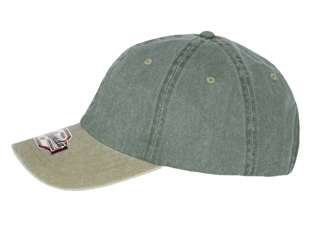 DKPS #301 GORRA DESLAVADA COMB GAB PIGMENTADA 100% ALG. AJUSTE VELCRO