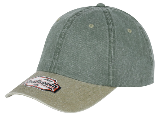 DKPS #301 GORRA DESLAVADA COMB GAB PIGMENTADA 100% ALG. AJUSTE VELCRO