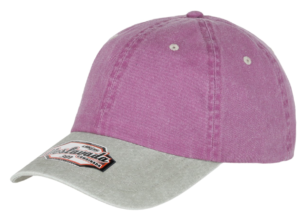 DKPS #301 GORRA DESLAVADA COMB GAB PIGMENTADA 100% ALG. AJUSTE VELCRO