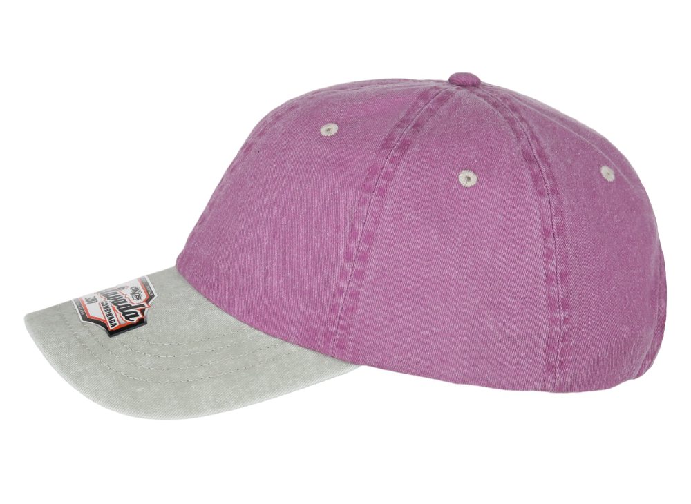DKPS #301 GORRA DESLAVADA COMB GAB PIGMENTADA 100% ALG. AJUSTE VELCRO