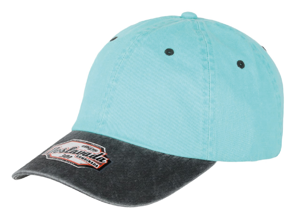 DKPS #301 GORRA DESLAVADA COMB GAB PIGMENTADA 100% ALG. AJUSTE VELCRO