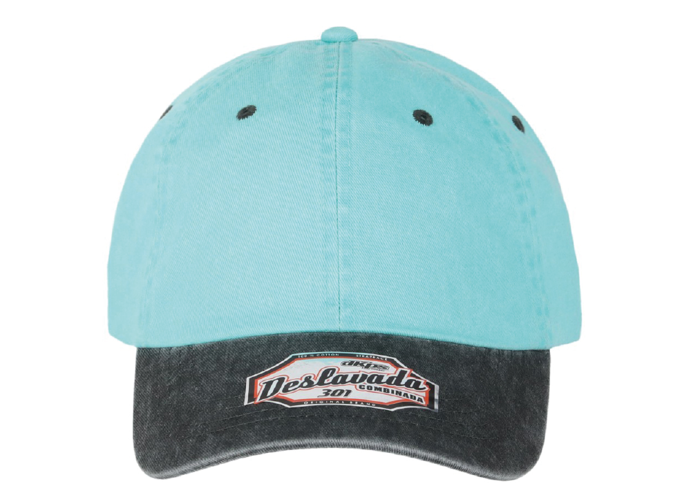 DKPS #301 GORRA DESLAVADA COMB GAB PIGMENTADA 100% ALG. AJUSTE VELCRO