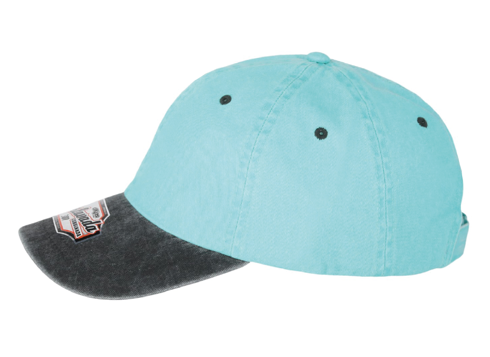 DKPS #301 GORRA DESLAVADA COMB GAB PIGMENTADA 100% ALG. AJUSTE VELCRO