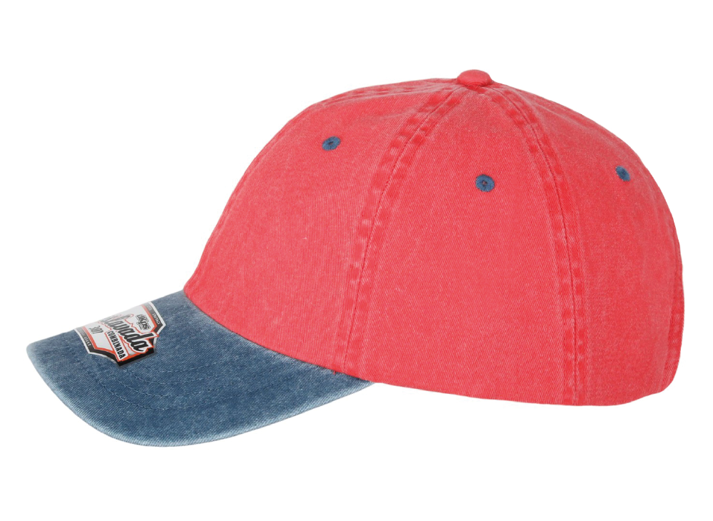 DKPS #301 GORRA DESLAVADA COMB GAB PIGMENTADA 100% ALG. AJUSTE VELCRO