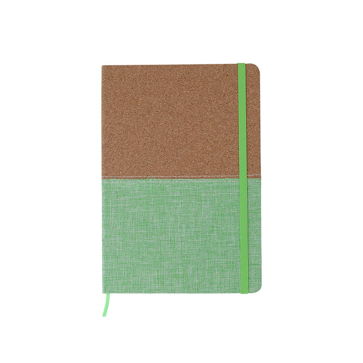 Libreta corcho bi tono.