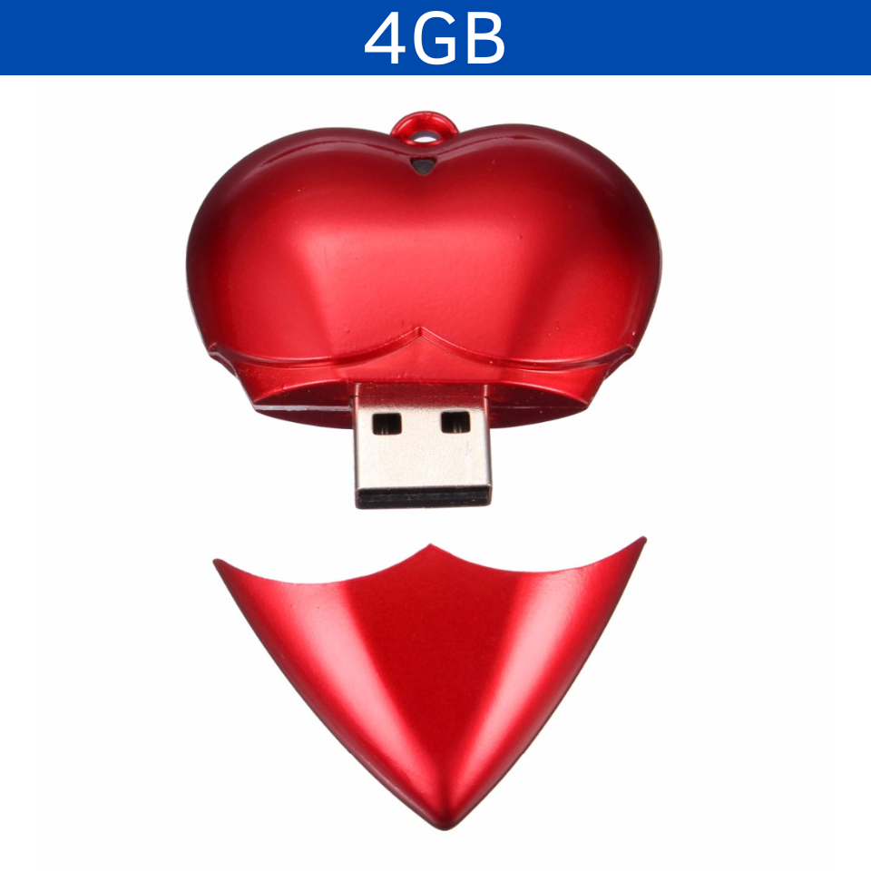 USB CORAZÓN 4GB