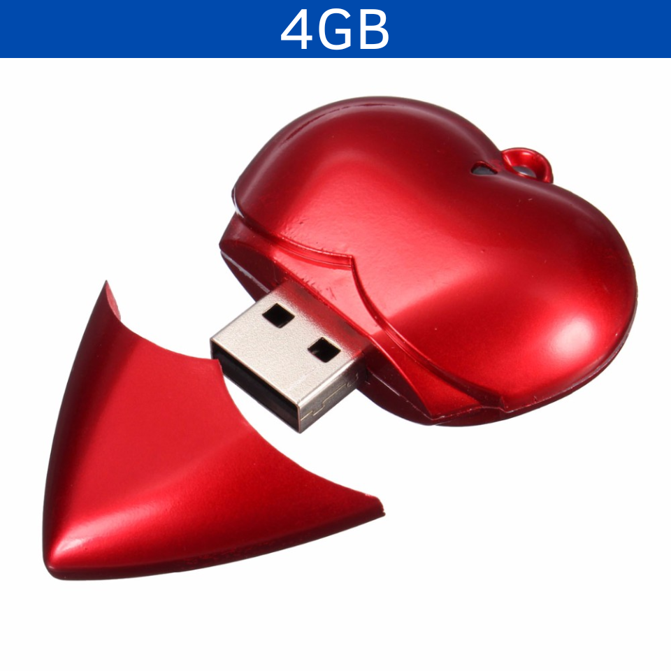USB CORAZÓN 4GB