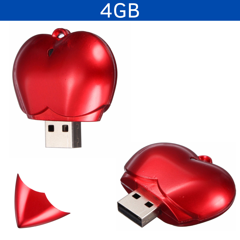 USB CORAZÓN 4GB