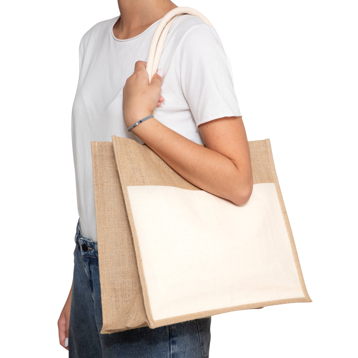 Bolsa de algodón y yute "YUCATÁN"