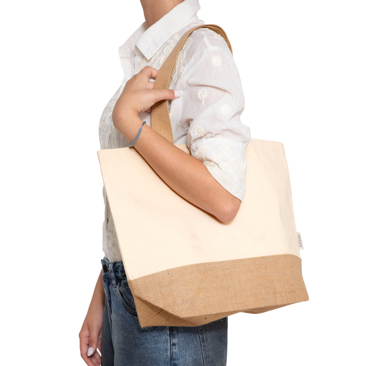 Bolsa de algodón y yute "YONA"