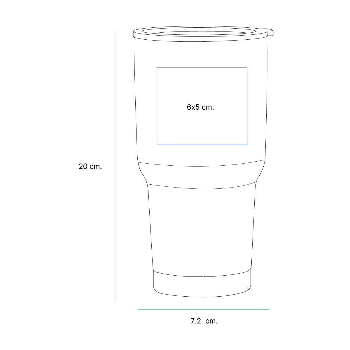 Termo Nadi. 850 ml.